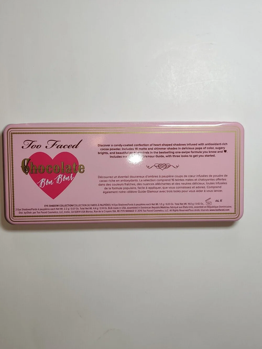 Too Faced EyeShadow Palette CHOCOLATE BON BONS Collection full size W / Box New